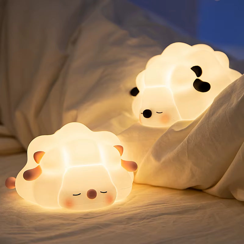 LED Night Light for Kids Squishy Novelty Lamp 3 Level Dimmable Nursery Nightlight for Breastfeeding Toddler Baby Home Decor