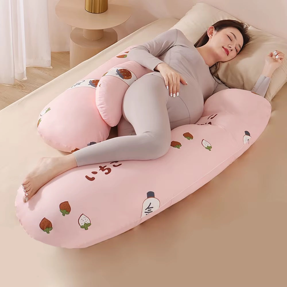 Pregnancy Pillows with Detachable Pillowcases Pillows for Pregnant Women Maternity Sleeping Body Holder Support Lumbar Pillow