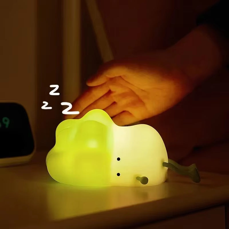 LED Night Light for Kids Squishy Novelty Lamp 3 Level Dimmable Nursery Nightlight for Breastfeeding Toddler Baby Home Decor