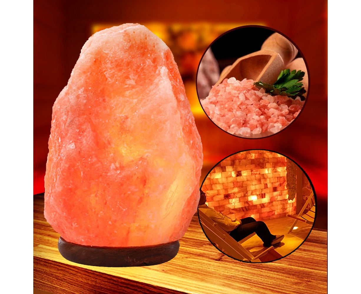 5-7Kg Himalayan Pink Salt Lamp Natural Rock Shape with Dimmer Switch