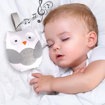 Newborn Owl White Noise Machine Aid Baby Sleeping Monitors Speaker Music Player for Appeasing Crying Child 0-3 Y Music Player