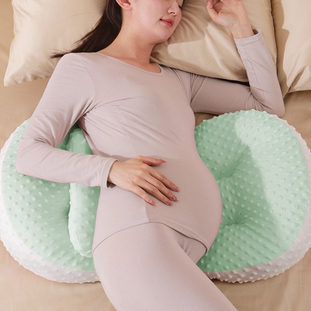 Pregnancy Pillow Side Sleeper Maternity Pillows Waist Leg Support Sleeping Pillow Green