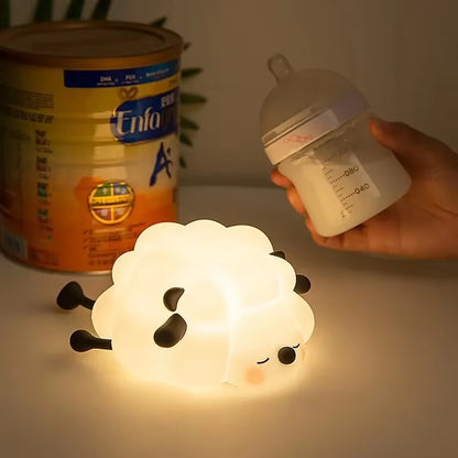 LED Night Light for Kids Squishy Novelty Lamp 3 Level Dimmable Nursery Nightlight for Breastfeeding Toddler Baby Home Decor