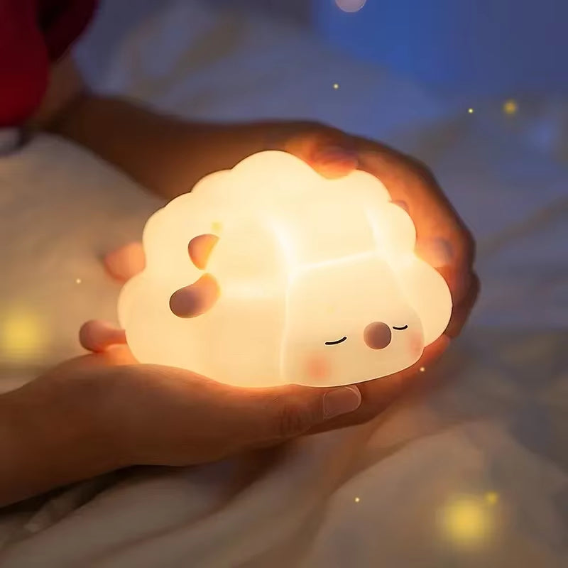 LED Night Light for Kids Squishy Novelty Lamp 3 Level Dimmable Nursery Nightlight for Breastfeeding Toddler Baby Home Decor