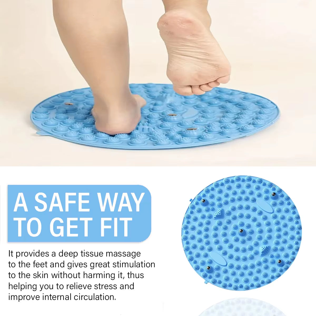 Fingerpressure Board Magnetic Foot Massage Pad Acupressure Foot Mat Muscle Relaxation Gym Yoga Mats Physiotherapy Slimming Tools