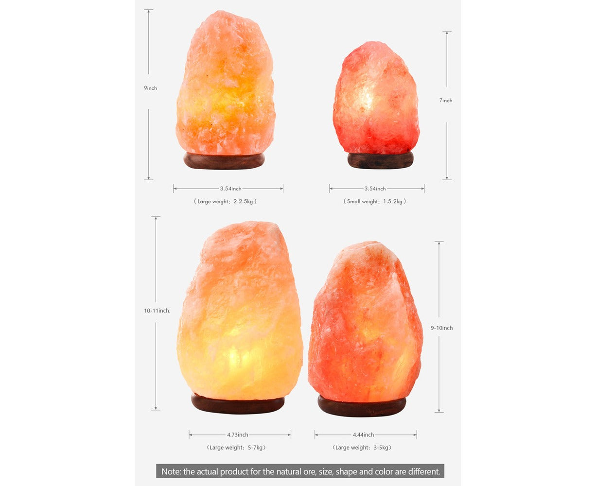 5-7Kg Himalayan Pink Salt Lamp Natural Rock Shape with Dimmer Switch