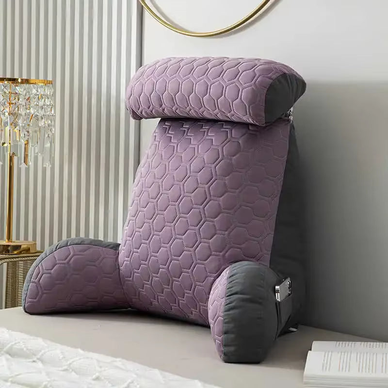 Cooling Latex Cushion Sofa Cushion Back Pillow Removable Washable Sofa Reading Pillow Tatami Bed Back Cushion Home Decor75X58Cm