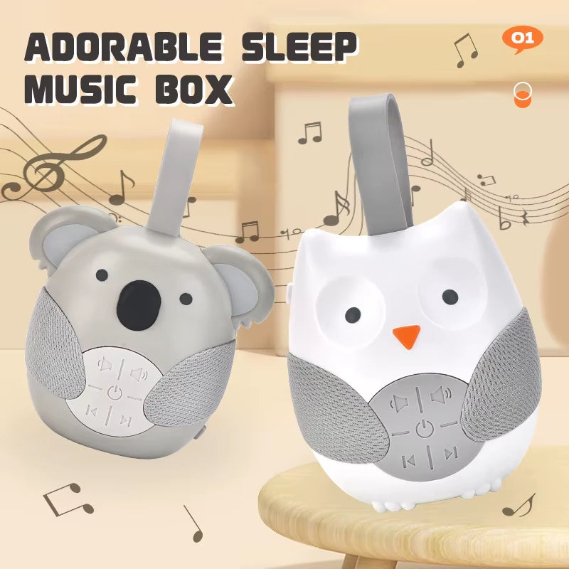 Newborn Owl White Noise Machine Aid Baby Sleeping Monitors Speaker Music Player for Appeasing Crying Child 0-3 Y Music Player