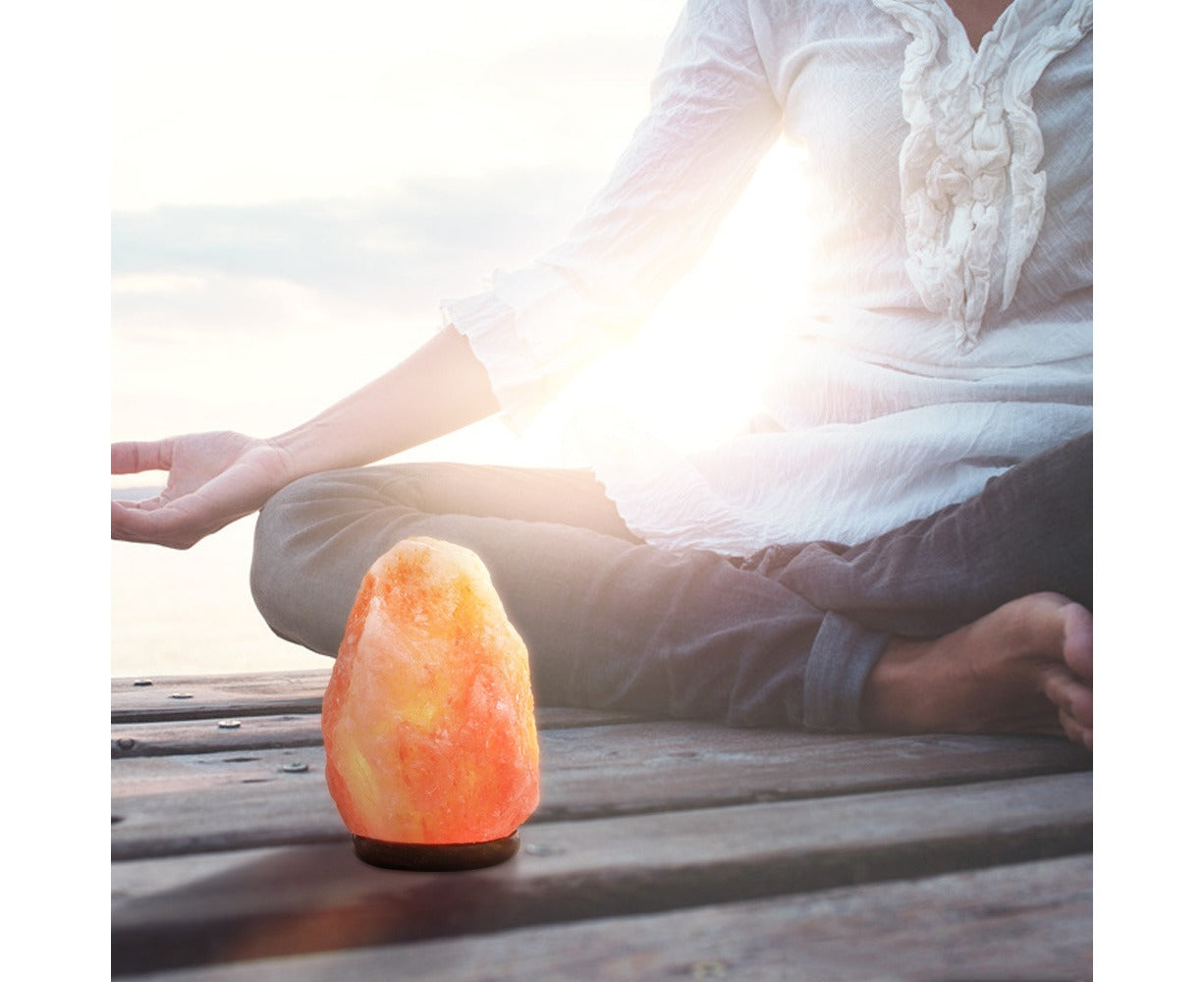 5-7Kg Himalayan Pink Salt Lamp Natural Rock Shape with Dimmer Switch