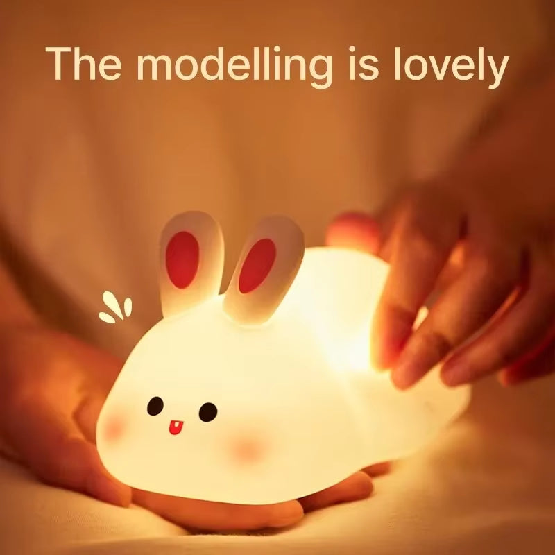 LED Night Light for Kids Squishy Novelty Lamp 3 Level Dimmable Nursery Nightlight for Breastfeeding Toddler Baby Home Decor